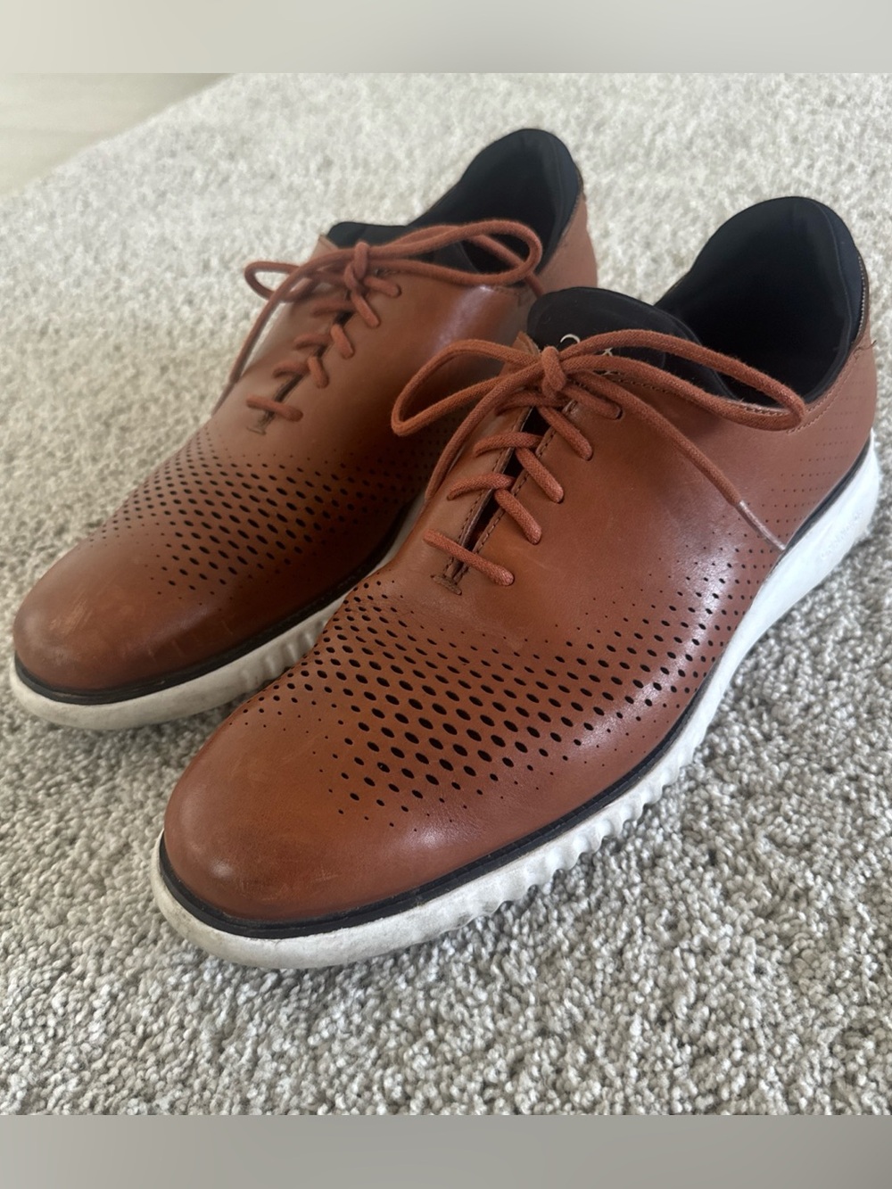 Cole Haan ZeroGrand Brown Leather Oxford Dress Shoes Men’s US 11.5 M C27879